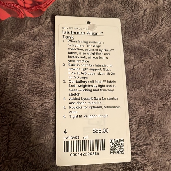 Lululemon Align Tank NWT - Picture 4 of 4